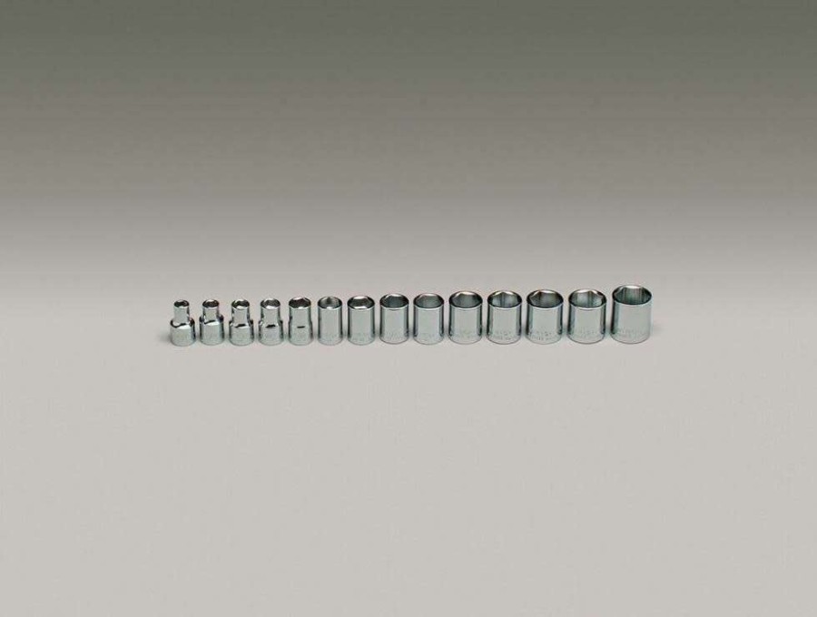 Sockets * | 100% Guarantee 3/8 In. Dr., 14 Pc. Metric Socket Set 6 Mm To 19 Mm