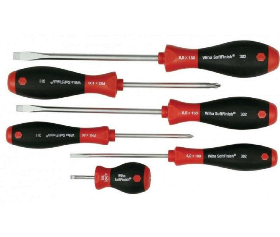 Hand Tools * | Best Choice Softfinish Slotted & Phillips Screwdriver Set, 6 Piece