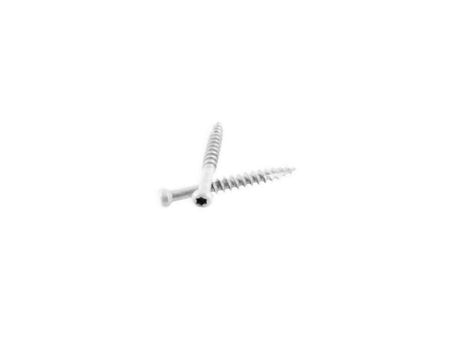 Accessories * | Best Choice (1Lb) #7 X 3-1/8 In. White Trim Head Screws