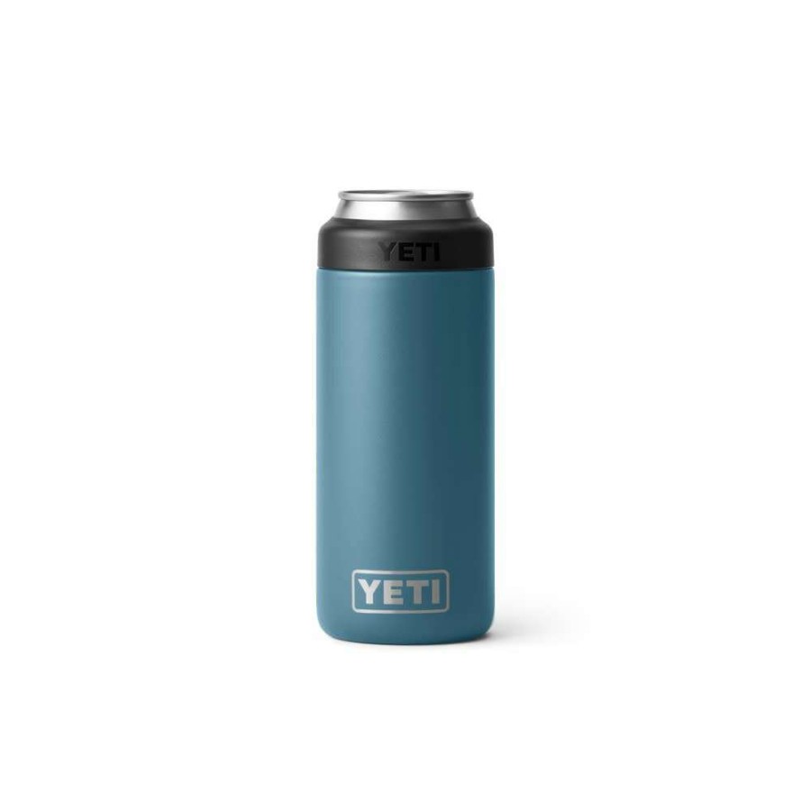 Yeti * | Best Quality Yeti Rambler 12Oz Colster Slim Can Insulator Nordic Blue