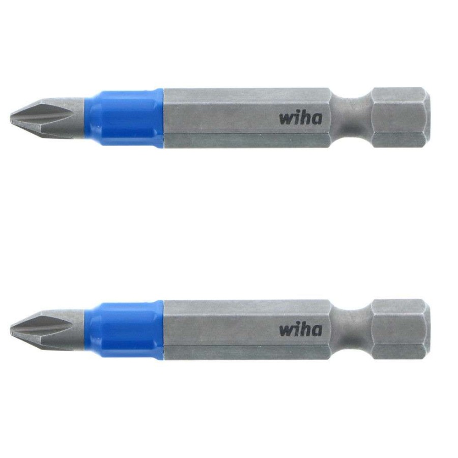 Accessories * | Classical Wiha Terminatorblue Impact Bit Phillips #1 2 2Pk