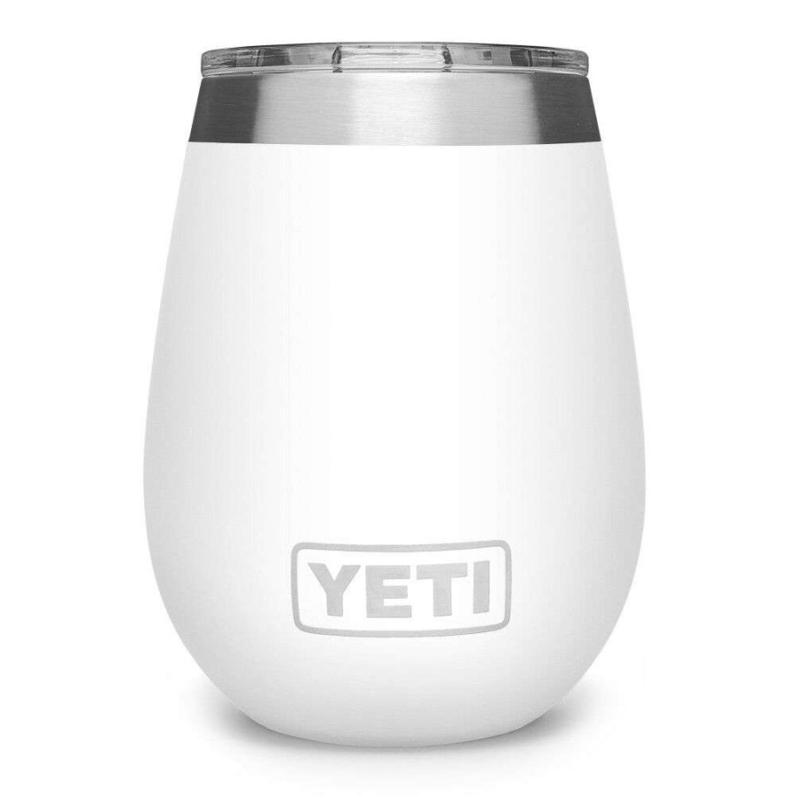 Yeti * | Outlet Yeti Rambler Wine Tumbler With Magslider Lid 10Oz, White