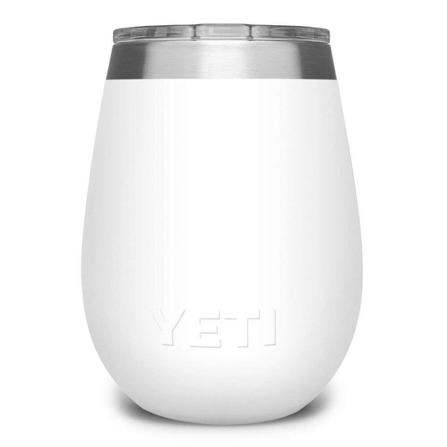 Yeti * | Outlet Yeti Rambler Wine Tumbler With Magslider Lid 10Oz, White