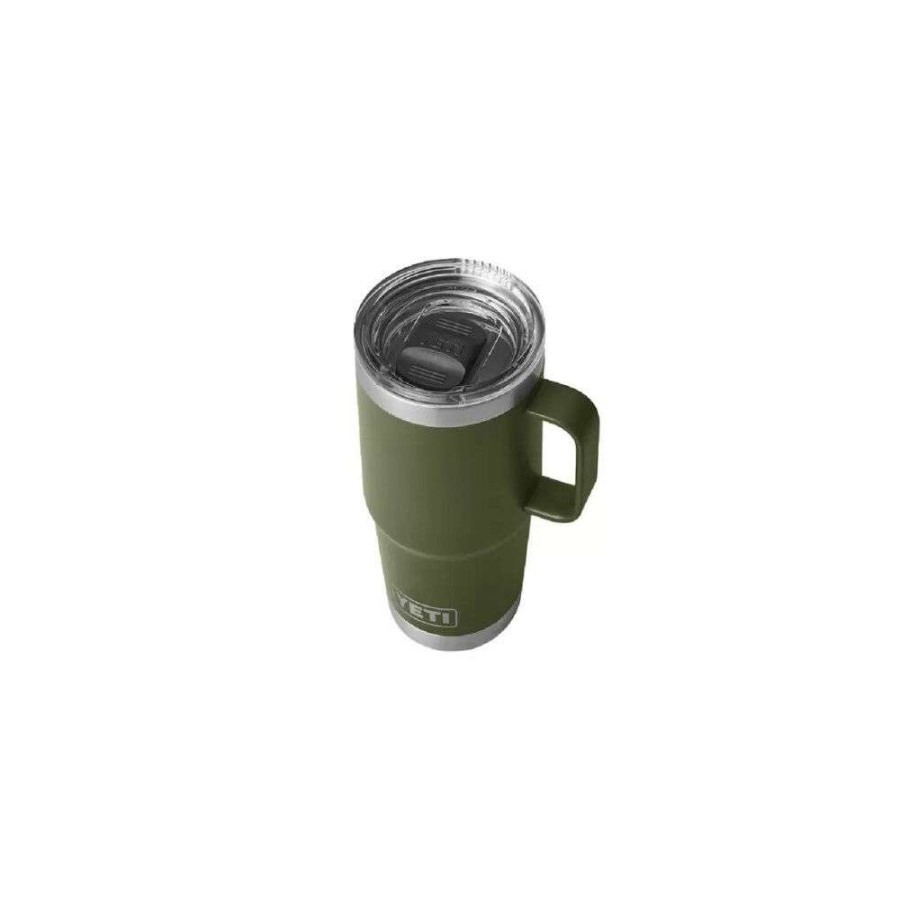 Yeti * | Reliable Quality Yeti Highlands Olive Rambler 20Oz Travel Mug With Stronghold Lid