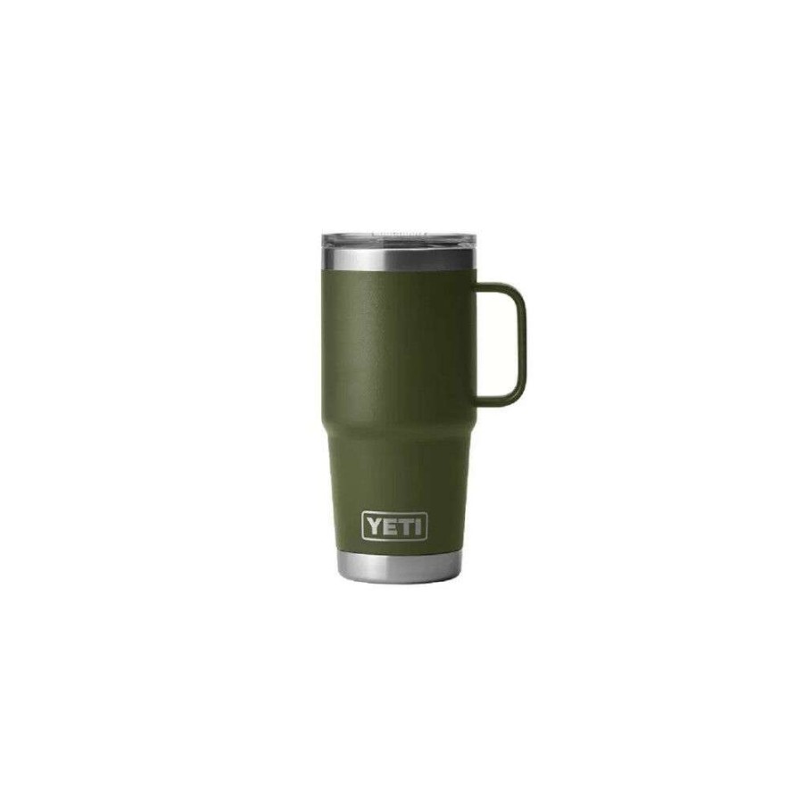 Yeti * | Reliable Quality Yeti Highlands Olive Rambler 20Oz Travel Mug With Stronghold Lid