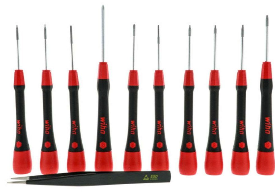 Hand Tools * | Bestsellers Wiha Screwdriver And Tweezers Smartphone Set & Pouch 11Pc