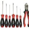 Hand Tools * | High Quality Industrial Softgrip Bicut Supercut And Softfinish Cushion Grip Screwdrivers Set, 7 Piece