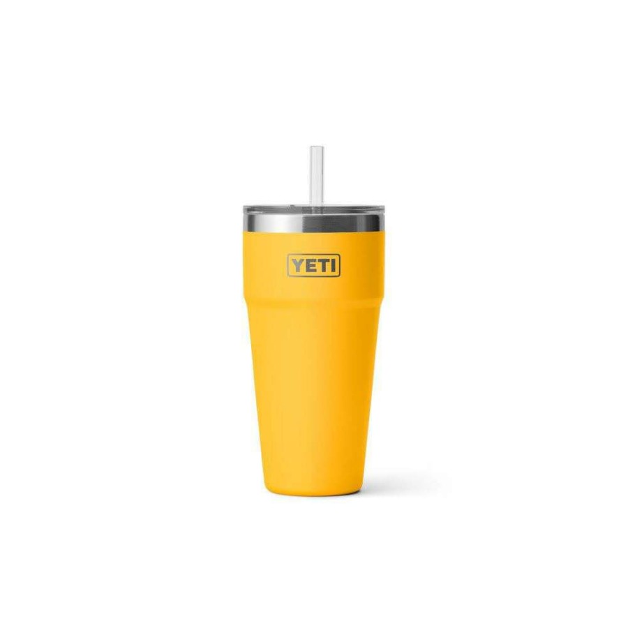 Yeti * | Best Quality Yeti Rambler 26Oz Stackable Cup With Straw Lid Alpine Yellow