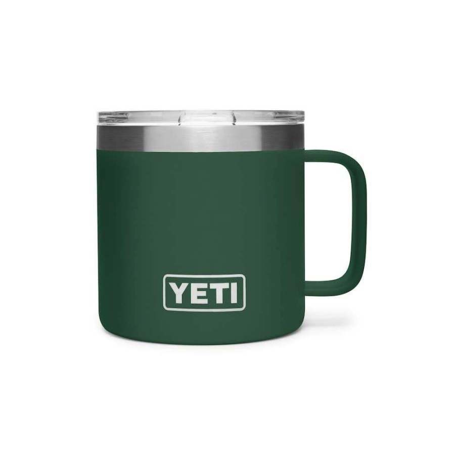 Yeti * | Crazy Deals Yeti Rambler Mug Stainless Steel 14Oz Northwoods Green