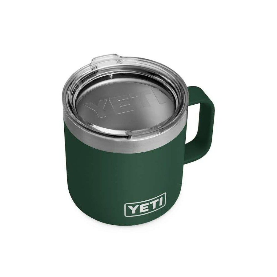 Yeti * | Crazy Deals Yeti Rambler Mug Stainless Steel 14Oz Northwoods Green